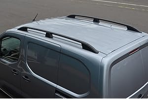 AUTOLINE ACCESSORIES Black Aluminium Roof Bars To Fit L1 Berlingo (2019-)