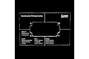 KAISH Akrylowe szablony odbioru Humbucker Pickup Szablony odbioru do ciała