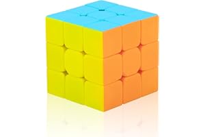Cooja Cubo Magico 3x3, Speed Magic Cube 3x3x3, Stickerless Resistente Smooth Velocit di Giocattoli per Ragazze Ragazzi