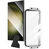 CONSTRAIN Samsung Galaxy S23 Ultra İle Uyumlu Tam Kaplayan Uygulama Aparatlı Esnek Kırılmaz Ekran Koruyucu