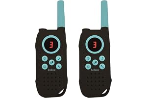 Lexibook, Walkie-talkies, TW42 | 5 km räckvidd, digitalt ljud, kommunikation inomhus och utomhus, bältesklämma