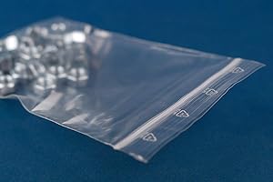 CHARM FOOT 500 Druckverschlussbeutel verschiedene Größen 50 my (ZIP-Beutel, Folienbeutel, Druckverschlußbeutel) (120 x 170 mm)