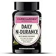 Curegarden Daily N-Durance, Red Spinach Nitrate Extract, Nitric Oxide Supplement, 400 mg, Pre workout Veg Capsules, 60no