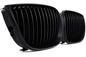‎DM AUTOTEILE DM Autoteile Set Performance Kühlergrill Schwarz Matt passend für 1er E87 E81 Bj 04-07