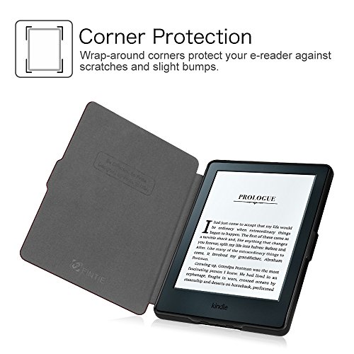 Fintie Hülle für Kindle 8 Generation – Die dünnste und leichteste Schutzhülle Tasche mit auto Sleep / Wake für Kindle eReader (6 Zoll) Touchscreen ohne Spiegeleffekte, (8. Generation – 2016 Modell), Lila - 8