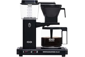 Moccamaster KBG Select, ekspres do kawy, ekspres do kawy, retro, czarny mat, 1.25L