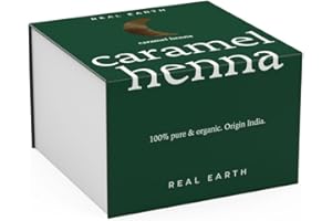 REAL EARTH STORIES Real Earth - Henna 100% orgánica y natural Tinte de henna - Tinte natural - Barros para teñir el pelo - Coloración Natural - Cosmética ayurvédica - Vegana - Tinte Sin amoniacos - 250gr (Castaño Claro)