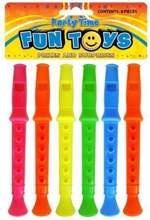 12 Mini Flöten Pfeifen Geburtstags Party Beutel Pinata Füllspielzeug Erinnerungen