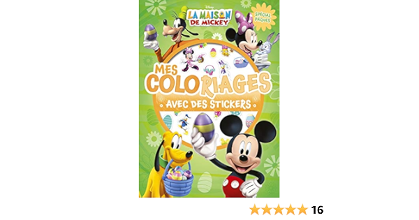 Mickey Mes Coloriages Avec Stickers Special Paques Amazon Fr Disney Junior Livres