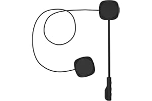 3T6B Bluetooth 5.0 Auriculares de Cascos de Motocicleta, inalámbrica Manos Libres Moto Casco Auricular, Altavoces música, Mic Control de Llamadas, Anti-interferencia Auriculares