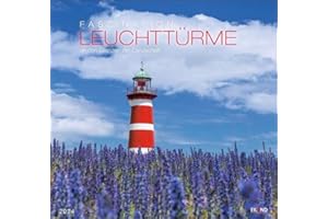 Faszination Leuchttürme - an den Grenzen der Landschaft Kalender 2024. Eiland-Leuchtturm-Kalender mit 12 Farbfotos. Großer Wandkalender 48 x 46 cm mit Monatskalendarium.: An den Grenzen der Landschaft