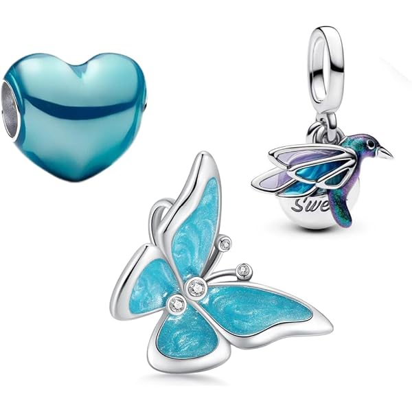Ciondolo Charm In Argento Sterling 925 – Stella Cadente, Con Anello Di Fissaggio