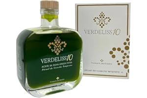ENOVINOS THE WINE BRAND Aceite Verdeliss 10 Picual Cosecha Temprana | Botella de Aceite de Oliva Virgen Extra 500 ML con Estuche | Mejor Selección ENOVINOS
