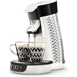 Philips HD6569/14 Machine à Café à Dosettes SENSEO Viva Café Ethnic Blanc + 2 Tasses Ethnic Offertes
