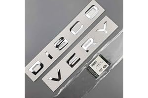 NIRBO Emblema de la Cubierta del capó del capó del Coche de la Letra 3D, Letras Autoadhesivas del Coche Cabeza Delantera cromada, para Land Rover Range Rover Velar Sport Discovery 2 3 4 Defender