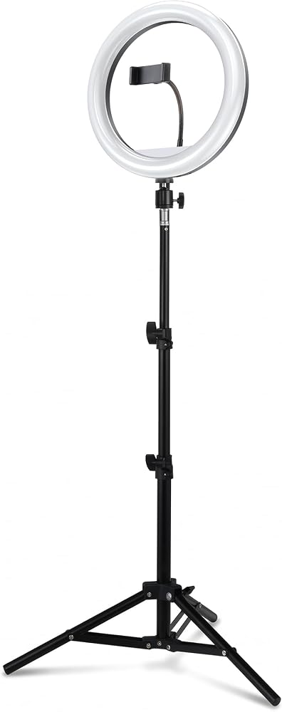 Pikas Joyplus 10 İnç LED Ring Light Tripod 2.1 m | Telefon Tutuculu Fotoğraf ve Video Çekim Işığı | Bluetooth Kumandalı Selfie Tripodu | YouTube, TikTok, Instagram Canlı Yayın ve Makyaj Işığı