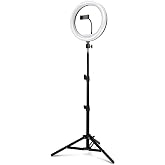 Pikas Joyplus 10 İn&ccedil; LED Ring Light Tripod 2.1 m | Telefon Tutuculu Fotoğraf ve Video &Ccedil;ekim Işığı | Bluetooth Kumandalı Selfi