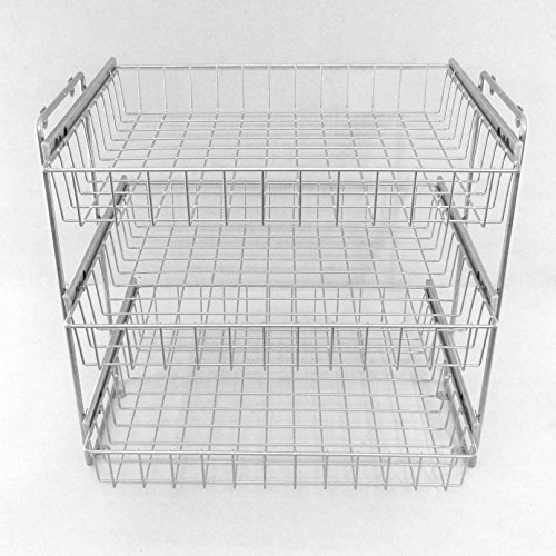 Schrankauszug Korb Kombisystem für 600 mm Schrank, 3 etagig