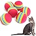 Produktbild Nikgic EVA Haustier ball Regenbogenball Katzenspielzeug Kugeln Haustier Katze kauen Spielzeug Kugeln 10 Stück