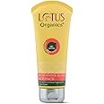 Lotus Organics+ Brightening De-Tan Face Pack | For Soft, Glowing & Radiant Skin | Effectively Removes Tan | With 100% Certified Organic White Peonies | Reduces Pigmentation & Dullness | All Skin Types | 100g