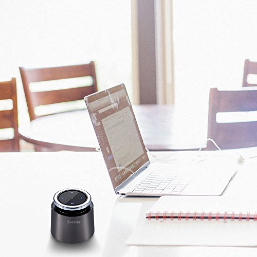 iCozzier Altoparlanti Bluetooth 4.0 super portatile, Alta FedeltÃ  Senza fili Altoparlanti con Controlli Touch Molto Sensibili e Microfono Interno, Chiamate in Viva Voce, Slot Schede TF - Nero Grigio
