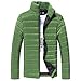 Produktbild Yazidan MäNner BaumwollstäNder ReißVerschluss Warm Winter Dick Mantel Jacke Herren Winddicht Outdoor Sport Dicke Warme Winterjacke Mit Kapuze GefüTtert Baumwolle Dicker Wintermantel(Grün,M)