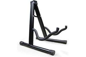 ARASO-UK LTD Guitar Stand Folding Universal A frame Stand Fits for All Guitars Acoustic Classic Electric Bass Travel Guitar Stand With Non Slip Rubber And Soft Foam Arms
