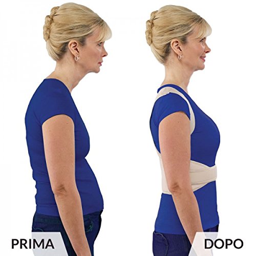 Corrector postural para sujetar los hombros, corregir la zona lumbar, combatir el dolor cervical, lumbar, la espalda encorvada y los dolores musculares. Unisex.