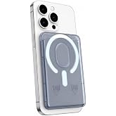 Coverzone iPhone i&ccedil;in MagSafe ile Uyumlu Transparan Kart, Manyetik Kartlık, S&uuml;per Yapışma ve Sağlam Tutuş, Kompakt ve Şık Tas