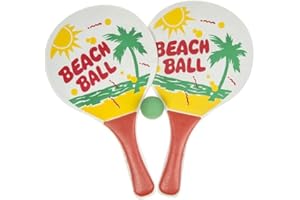 INCONNU COOLMP Fiesta Palace - Lot De 2 Raquettes De Plage Beach Ball + 1 Balle