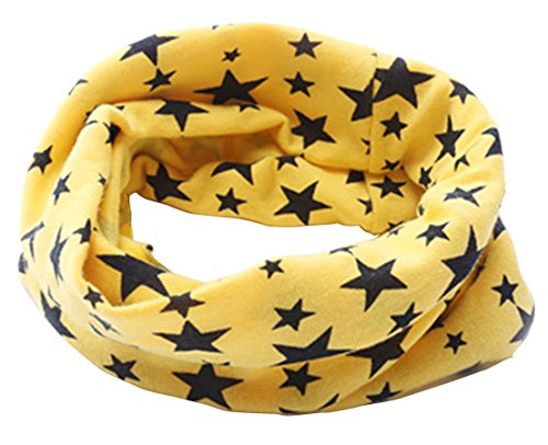 Viskey Children Kids Girls Boys Warmer Star Scarf , Yellow