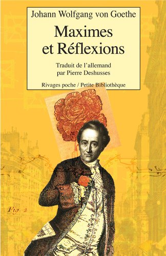 Book's Cover ofMaximes et Réflexions