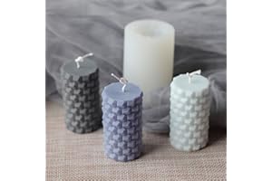 GINKAGO Moule Bougie en Silicone Forme de Cylindrique Moules pour Bougies Aromathérapie Savon Fabrication de Chocolats Décoration Artisanale Maison Cadeau