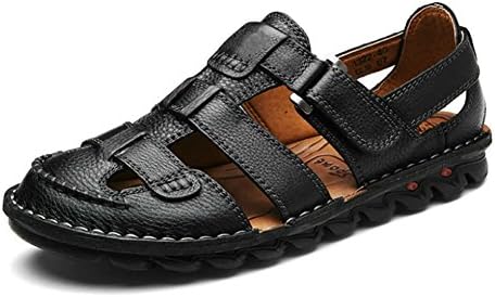 Men's Leather Sandals Beach Shoes for Men Sandals Shoes Size 6-12(2 Colors)