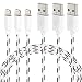 Produktbild TTWISH iPhone Ladekabel Lightning Kabel (3Pack 1M) Nylon Geflochtenes USB Kabel iPhone Ladegerät Schnellladekabel Für iPhone X,iPhone 8, iPhone8 Plus,iPhone 7,iPhone 6,iPhone 6S,iPhone SE, iPad Air 2, iPad Pro Und Mehr (Schwarz Weiß)