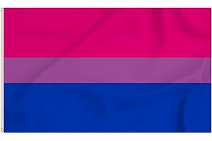 Storm&Lighthouse Bandera Bisexual Bandera LGTB 1,50m x 0,90m con Ojales
