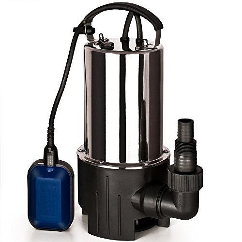 Tauchpumpe Edelstahl Schmutzwasserpumpe Teichpumpe Pumpe Schwimmschalter 11500 l/h 550 Watt - 2