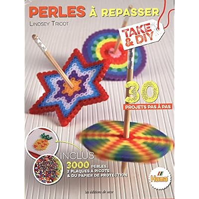 HAMA - Boite Fantasie Fun - 4000 perles et 2 plaques - Perles à repasser Taille Midi - Loisirs créatifs