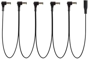 Alnicov 5-Ways Daisy Chain Cable de alimentación para pedales de efecto guitarra