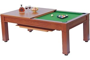 JOHN WEST Billardtisch Esstisch Comedor 6ft inkl. Zubehör + Abdeckplatte