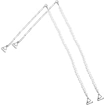 2 Paar Verstellbare BH-Träger Mit Perlen – Dekorative Halter Für Trägerlose Kleider & Tops