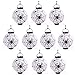 Produktbild 10 Pack Jack Laterne LED Spinne Fledermaus Skelett Lichter Für Halloween Indoor Outdoor Urlaub Decor Haunted Garden Hausgarten Party Papierlaterne,White