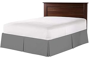 LINGKY Mantovane Giroletto In Poliestere Spazzolato, Tre Lati In Tessuto Staccabili Polsini In Materiale Elastico, Rughe Facili Da Montare - Con Drop Di 38 Cm (Grigio chiaro,99x190cm)