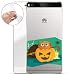 Produktbild Finoo Huawei P8 Weiche flexible lizensierte Silikon-Handy-Hülle | Transparente TPU Cover Schale mit Halloween Motiv | Tasche Case mit Ultra Slim Rundum-schutz | Katze Kürbis