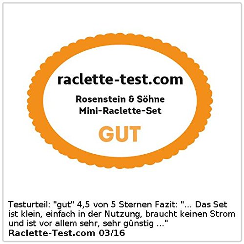 Rosenstein & Söhne Faltbares Teelicht-Raclette für 2 Personen - 4