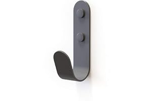 The Hairpin Leg Co. Metal J wall hooks single Grey