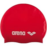 Arena Classic Unisex Soft Silicone Swim Cap for Women and Men, Intensive Training Comfortable Non-Slip Long Hair Swimming Hat
