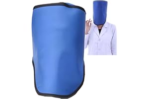 HKJPLVF Lead Apron Lead Hat for Head Face X-ray Protection, 0.35 mm Pb / 0.5mmpb X-Ray Protection Rubber Hat Radiation Protection Face and Thyroid Mask Lead Hat,0.5mmpb
