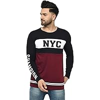 Tfortees Men's Cotton Round Neck Full Sleeve Printed Tshirt