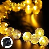 【Beleuchtung Sensor】Die Solarzellen wandeln die Sonnenenergie in Strom um und lädt die Batterien während des Tages auf. Der eingebaute Sensor schaltet das Licht automatisch bei Dämmerung ein.